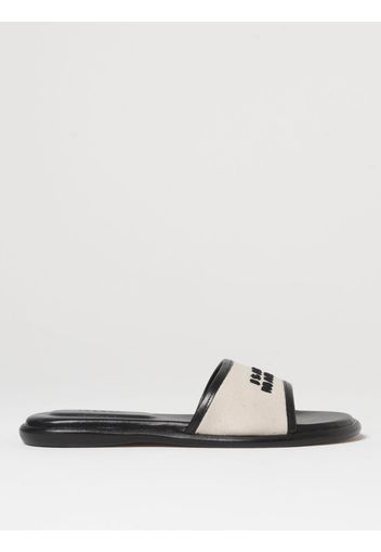 Sliders Isabel Marant in pelle e canvas