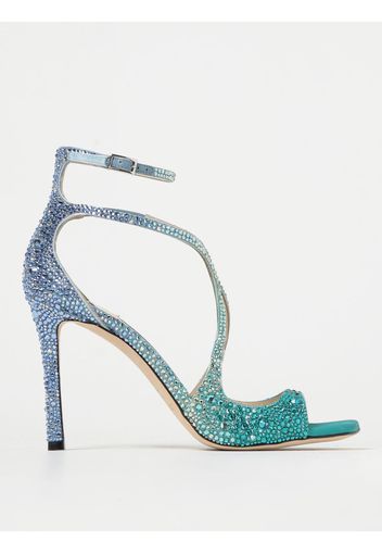 Sandalo Azia Jimmy Choo in tessuto con strass