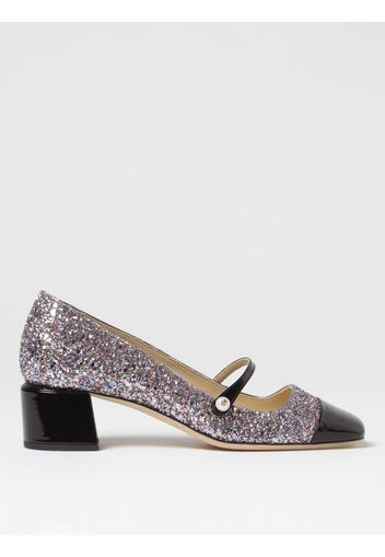 Mary Jane Elisa Jimmy Choo in glitter e vernice