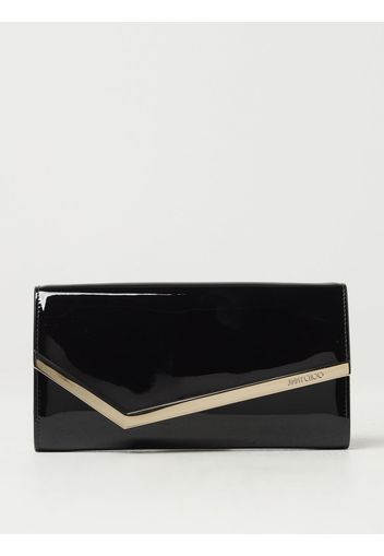 Clutch Emmie Jimmy Choo in vernice con tracolla