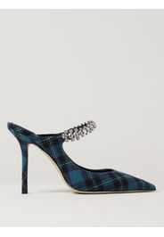 Mules Bing Jimmy Choo in tartan con cristalli di strass