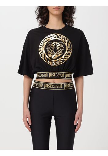 T-shirt cropped Just Cavalli in jersey