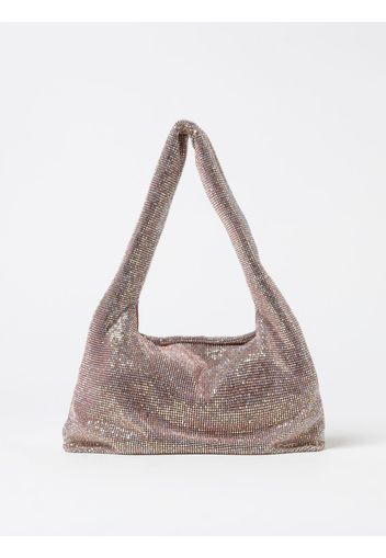 Borsa Armpit Kara in maglia metallica con strass