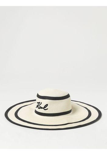 Cappello Karl Lagerfeld in rafia intrecciata