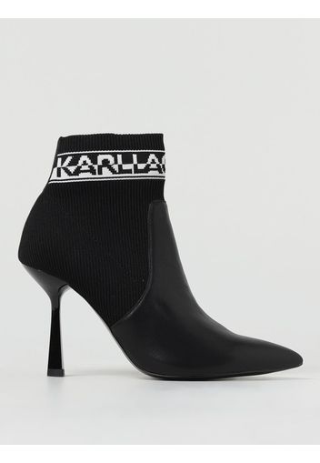 Stivaletto Karl Lagerfeld in pelle e maglia stretch