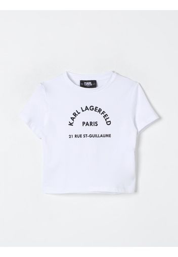 T-shirt basic Karl Lagerfeld Kids in cotone con logo