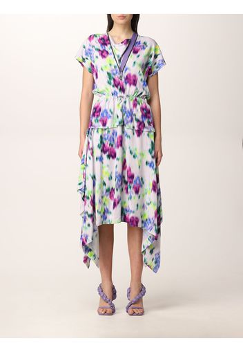 Abito midi Kenzo con stampa Blurred Flowers