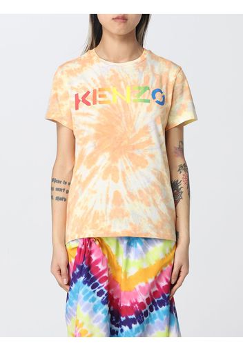 T-shirt Kenzo in cotone tie dye con logo