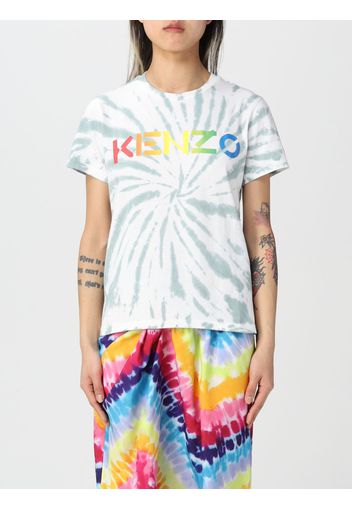 T-shirt Kenzo in cotone tie dye con logo