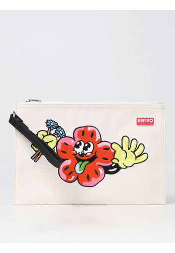 Clutch Boke Boy Kenzo in canvas di cotone