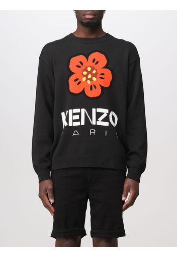 Pullover Boke Flower Kenzo con maxi logo intarsiato