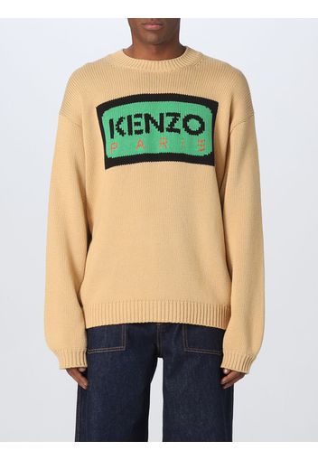 Pullover Kenzo con logo intarsiato a contrasto