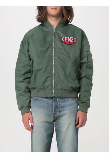 Bomber Kenzo in nylon con logo stampato