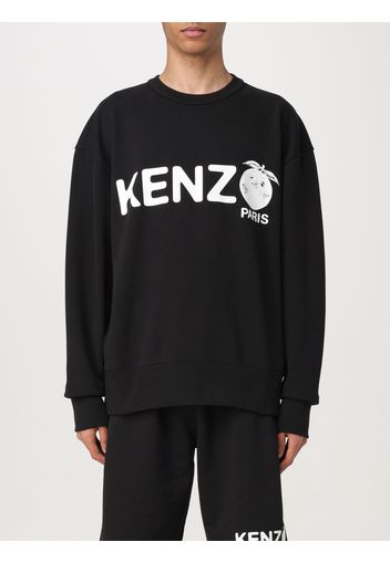 Felpa Kenzo in cotone con logo a contrasto