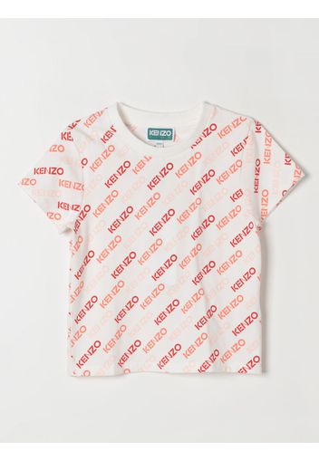 T-shirt Kenzo Kids con logo all-over