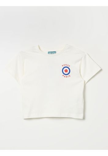 T-shirt con logo Fiore Kenzo Kids