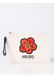 Clutch Kenzo in canvas con logo