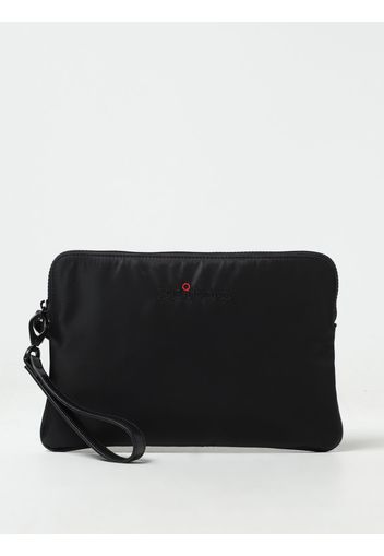 Pochette Kiton in nylon e pelle