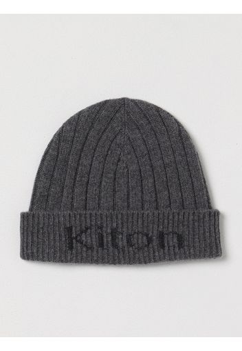 Cappello Kiton in cashmere con logo jacquard