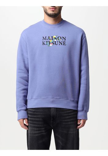 Felpa Maison Kitsuné in cotone con logo e ricamo