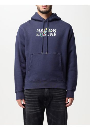 Felpa Maison Kitsuné in cotone con logo e ricamo