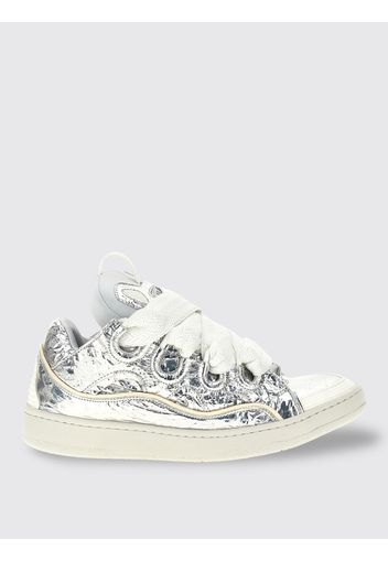 Sneakers Curb Lanvin in pelle ed alluminio anticato