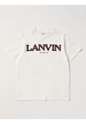 T-shirt Lanvin in cotone con ricamo logo