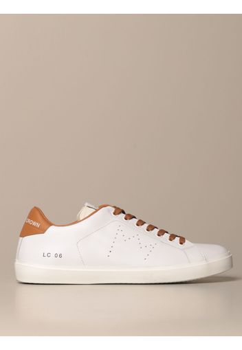 Sneakers LEATHER CROWN Uomo colore Bianco