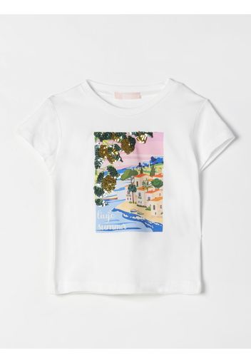 T-shirt Liu Jo Kids in cotone con logo e paillettes