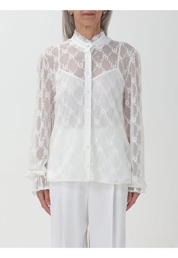 Camicia Liu Jo in tulle con logo jacquard