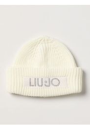 Cappello Liu Jo in maglia con logo in strass