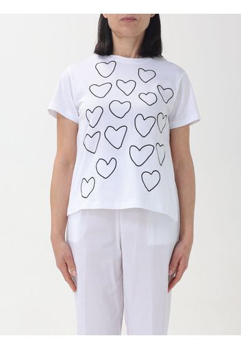 T-shirt Liviana Conti in cotone con cuori