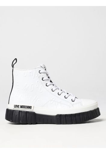 Sneakers Love Moschino in pelle con zip