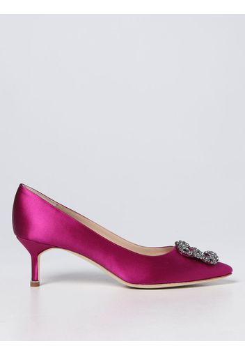 Décolleté Hangisi Manolo Blahnik in satin