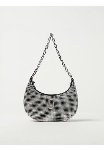 Borsa The Rhinestone Small Curve Bag Marc Jacobs in maglia metallica con strass incastonati