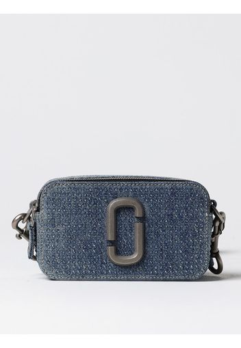 Borsa The Crystal Denim Snapshot Marc Jacobs in denim con strass all over