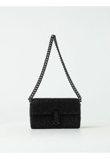 Borsa The J Shoulder Bag Marc Jacobs in maglia metallica con strass incastonati