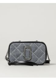 Borsa Snapshot Marc Jacobs in denim trapuntato e pelle