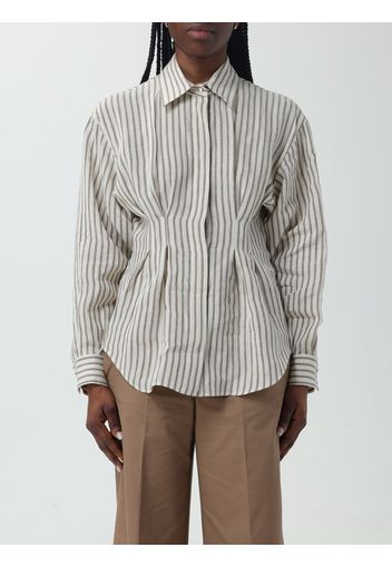 Camicia Max Mara in misto lino a righe