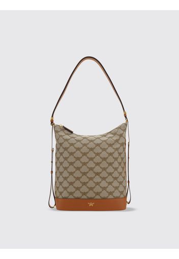 Borsa Himmel Mcm in tessuto con logo jacquard