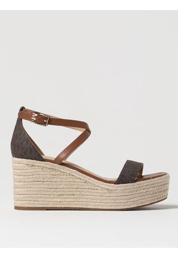 Espadrillas Serena Michael Michael Kors in tessuto spalmato con zeppa