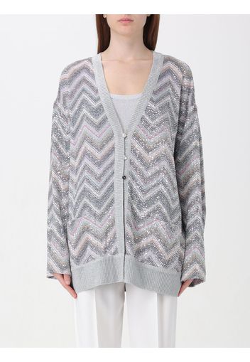 Cardigan Missoni in misto viscosa con stampa zig zag