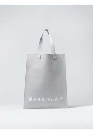 Borsa MM6 Maison Margiela in lurex con logo jacquard