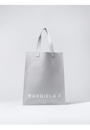 Borsa MM6 Maison Margiela in lurex con logo jacquard