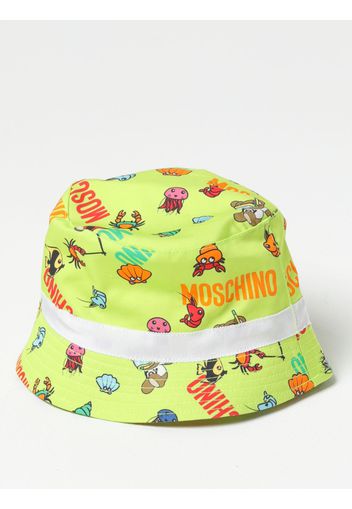 Cappello Moschino Baby in cotone con stampa all over