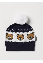 Cappello Moschino Kid in cotone e lana con Teddy Bear