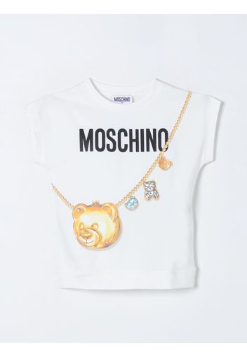 T-shirt Moschino Kid in cotone con stampa