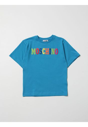 T-shirt Moschino Kid con stampa logo multicolor