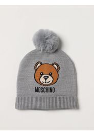 Cappello Moschino Kid in misto lana con Teddy jacquard