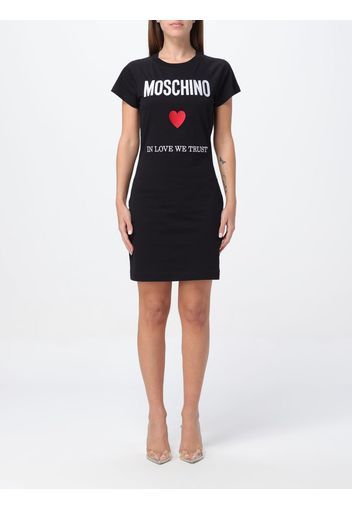 Abito modello T-shirt con ricamo Moschino Couture